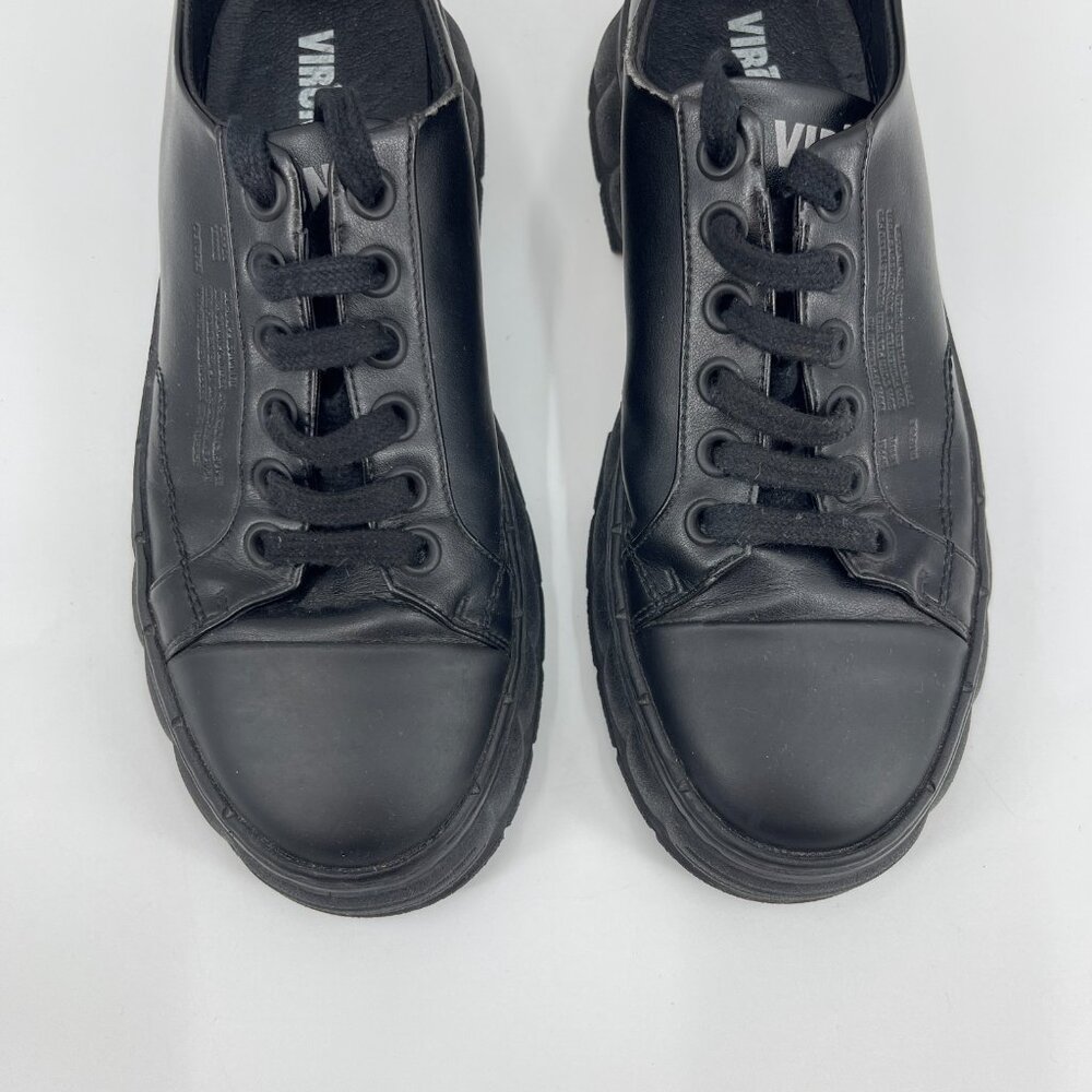 Viron 2005 Black Low Top Chunky Platform Sneakers Shoes - Picture 5 of 14
